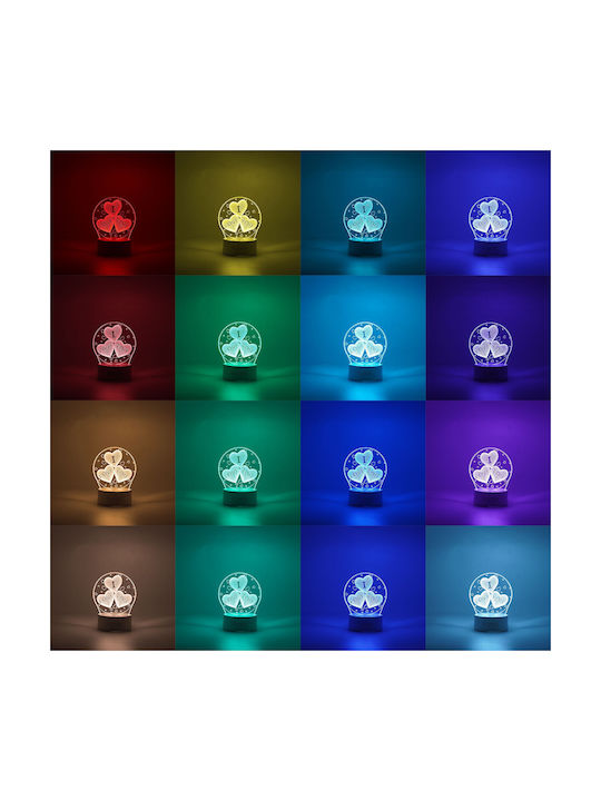 Διακοσμητικό Φωτιστικό LED 3D Illusion 3εκ.