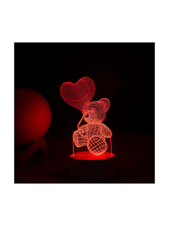 Διακοσμητικό Φωτιστικό LED 3D Illusion 3εκ.
