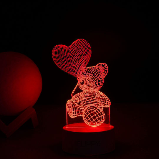 Διακοσμητικό Φωτιστικό LED 3D Illusion 3εκ.
