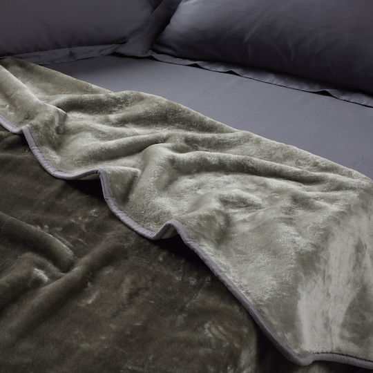 Das Home Blanket Velvet 0290 Grey 160x220cm