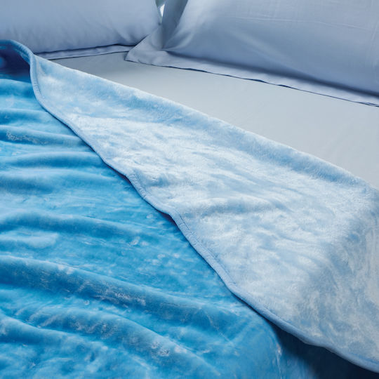 Das Home Blanket Velvet 0291 Baby Blue 160x220cm