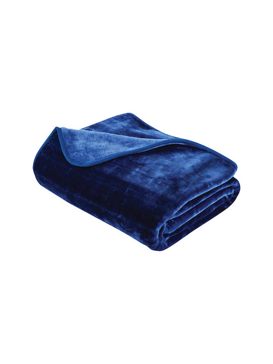 Das Home Blanket Velvet 0292 Blue 160x220cm