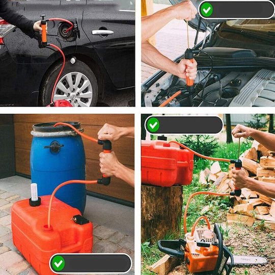 Pompă Manuală de Combustibil Flippy Pompă de Lichide Fabricată din Plastic Durabil Debit 5l Pe Minut 23 × 20 × 3 Cm 380 G Roșie