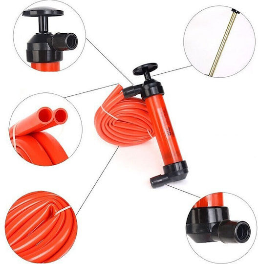 Pompă Manuală de Combustibil Flippy Pompă de Lichide Fabricată din Plastic Durabil Debit 5l Pe Minut 23 × 20 × 3 Cm 380 G Roșie