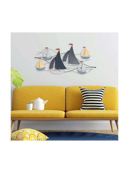 Wallity Wall Decor Hizir Handmade Multicolour Metal 120x62cm