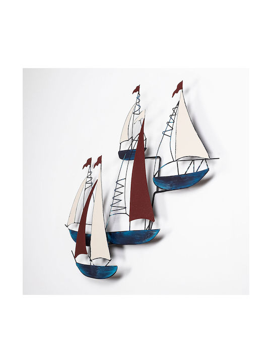 Wallity Wanddekoration Kadirga Bunt aus Metall 88x73cm