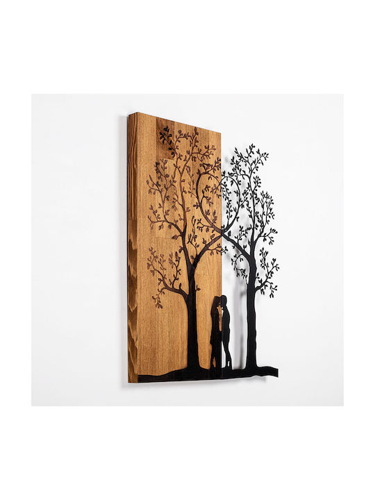 Asir Group 3D Mixed Art Love Μαύρο από Ξύλο 58x45cm