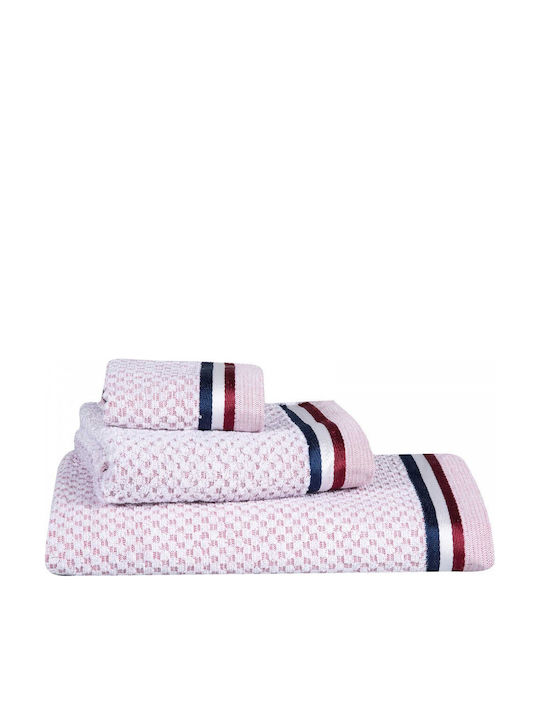 Greenwich Polo Club Комплект Кърпи за Баня 3бр 3075 Blue - Red - White Тегло 500гр/кв.м