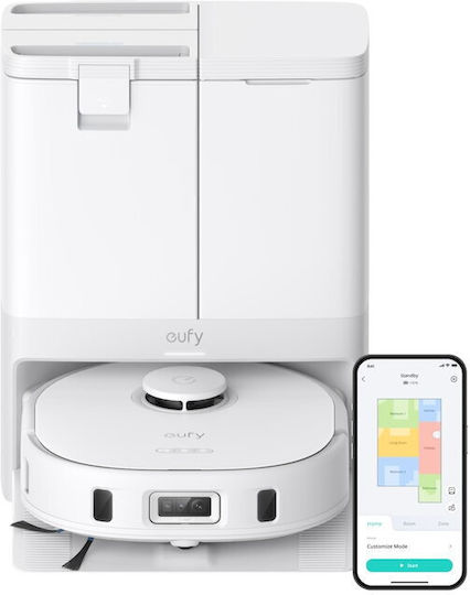 Eufy X10 Pro Omni Robot Vacuum Cleaner with Laser Mapping & 8000Pa Suction Power White
