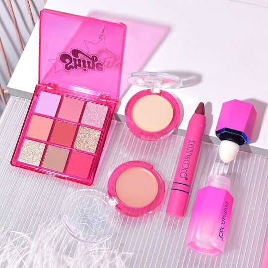 Set 5 Produse de Machiaj Kevin Coco Shine Girl 18 X 15.8 X 3.5 Cm