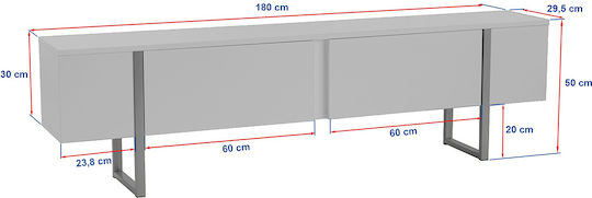 Stand TV Serenity Pin M180xA29.5xÎ50cm