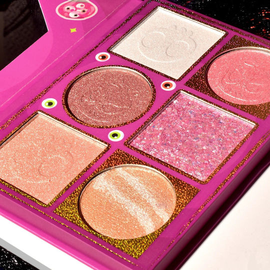 Paletă Iluminatoare Flippy 6 Nuanțe Halloween Culori Calde Dreptunghiulară 160g Durată de Viață 24 Luni 17.4x11.5x1.3 Cm Versiunea A Nude-rose