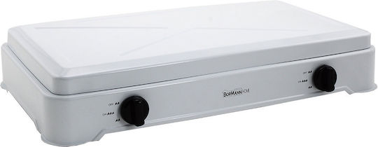 Bormann Elite BLG4400 Επιτραπέζια Εστία Υγραερίου Διπλή Λευκή