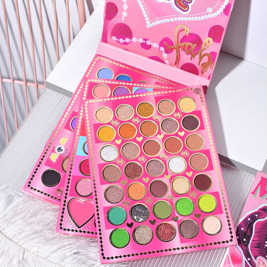 Set Machiaj Kevin Coco Mean Girl Rose Fard de Pleoape Iluminator Blush Cremă 97 Culori 21 X 15.7 X 2.4 Cm