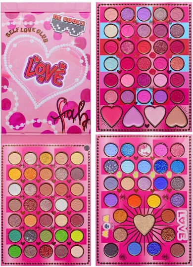 Set Machiaj Kevin Coco Mean Girl Rose Fard de Pleoape Iluminator Blush Cremă 97 Culori 21 X 15.7 X 2.4 Cm