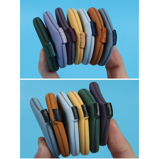 Set 7 Flippy Dreieckige Make-up Schwämme Wiederverwendbare Nass Trocken Verwendung 5,5 X 5,5 X 1,3 Cm Pulver Schwamm Mehrfarbig