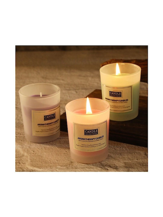 Lumânare Aromatică din Soia în Borcan cu Miros de Rose 50gr
