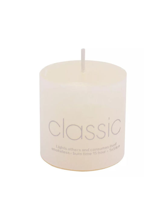 Lumânare Decorativă Albă 90gr