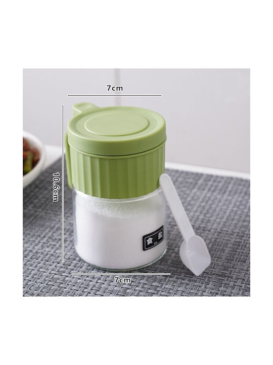Vaza pentru Zahăr cu capac Sticlă Verde 180ml