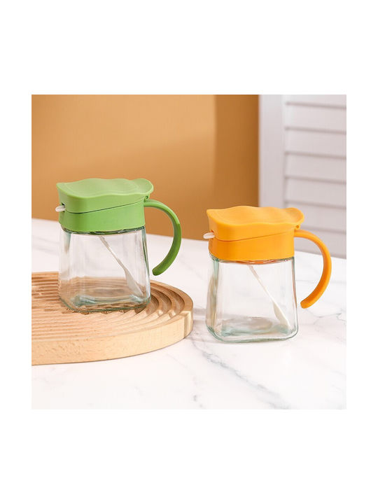 Vaza pentru Zahăr cu capac Sticlă Verde 180ml