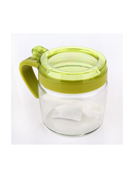 Vaza pentru Zahăr cu capac Sticlă Verde 180ml
