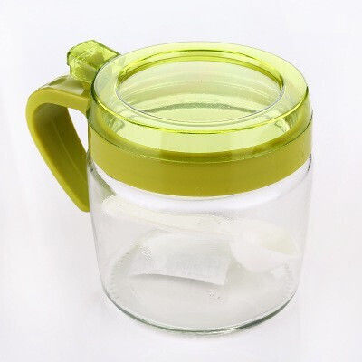 Vază pentru Zahăr cu Capac din Sticlă Verde 180ml