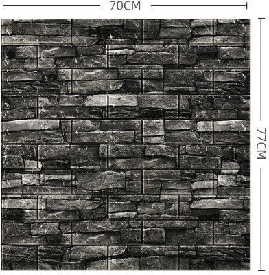 Panouri Decorative 3D Pentru Perete Spumă Autoadeziv Gri 70x77cm 10 Bucăți