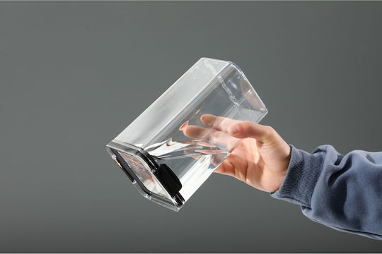 Кутия За Зърнени Храни С Капак Пластмасова Прозрачна 1800ml