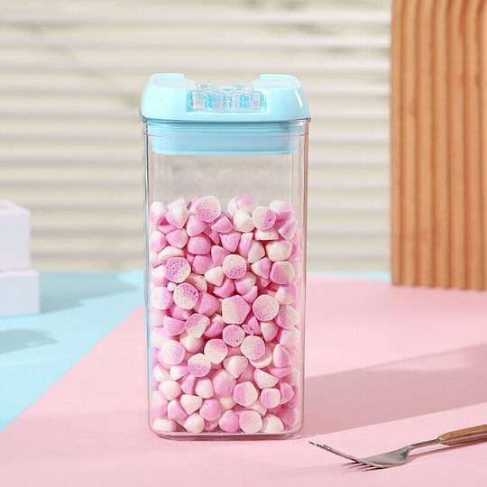 Cereal Box with Lid Plastic Transparent 1200ml