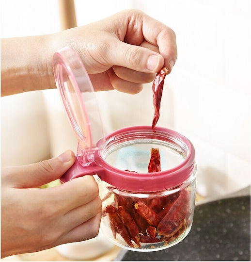 Vase für Zucker mit Deckel Glas Transparent 180ml Vase für Zucker mit Deckel Glas Transparent 180ml