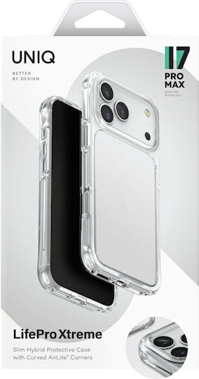 Uniq Lifepro Xtreme Umschlag Rückseite Kunststoff / Silikon Transparent (iPhone 17 Pro Max)