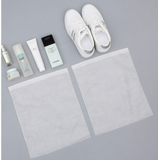Plastic Sac de Depozitare pentru Saci / Pantofi în Culoare Alb 48x32x1cm 50buc