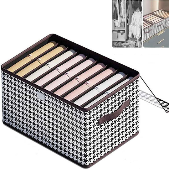 Organizator Textil Pentru Haine Șosete Lenjerie Intimă Alb 44x30x20cm