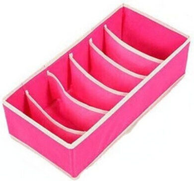 Organizator Textil Pentru Șosete / Legături Roz 32x16x10cm