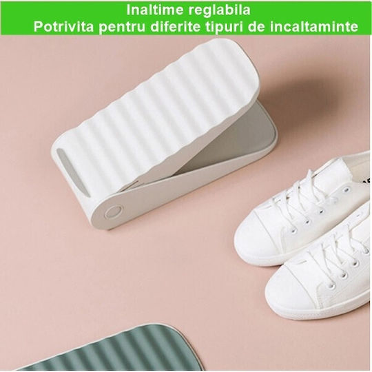 Bază Din Plastic Pentru Depozitarea Pantofilor În Culoare Albă 25.5x11x7.5cm