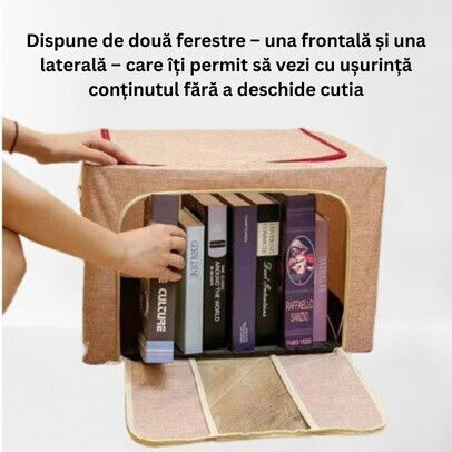 Flippy Kunststoff Kleideraufbewahrungsbox in Rosa Farbe 60x42x40cm