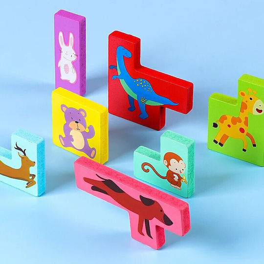 Ξύλινο Παιδικό Puzzle για 4+ Ετών 7pcs