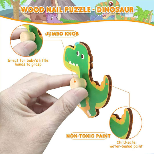 Wooden Kids Peg Puzzle for 3+ years+ Years 8pcs