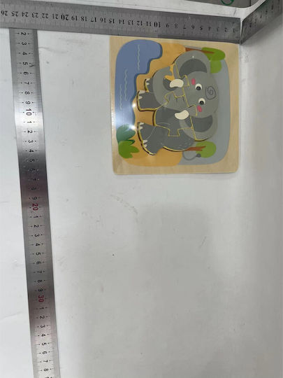 Ξύλινο Παιδικό Puzzle για 3+ Ετών 4pcs