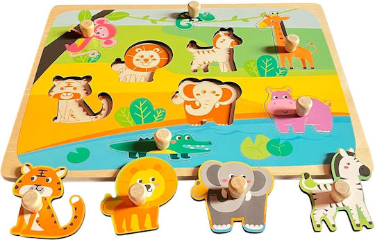 Lemnos Puzzle pentru Copii cu Îmbinări pentru 3++ Ani 9buc
