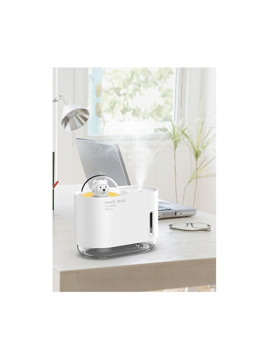 Lumini LED Dispozitiv de aromaterapie Ultrasonic cu temporizator Alb 300ml