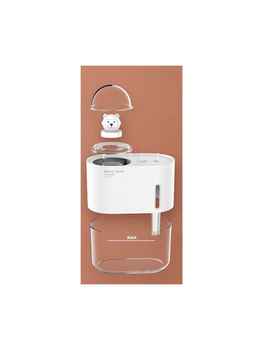 Lumini LED Dispozitiv de aromaterapie Ultrasonic cu temporizator Alb 300ml
