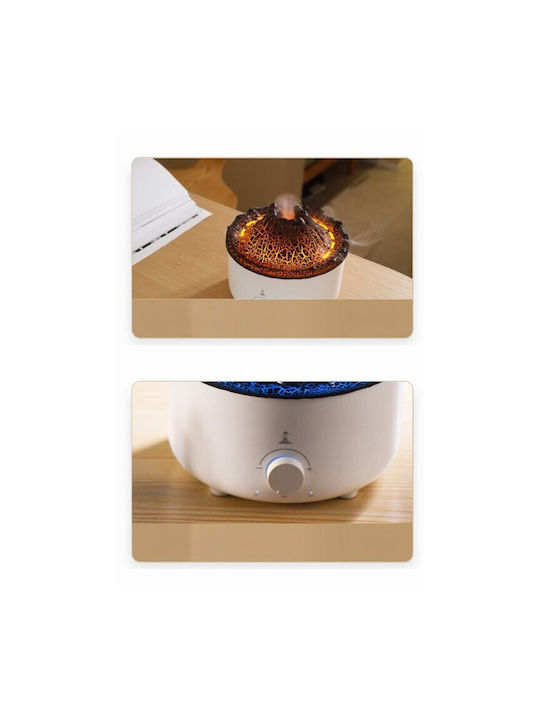 Lumini LED Dispozitiv de aromaterapie Ultrasonic cu temporizator Alb 560ml