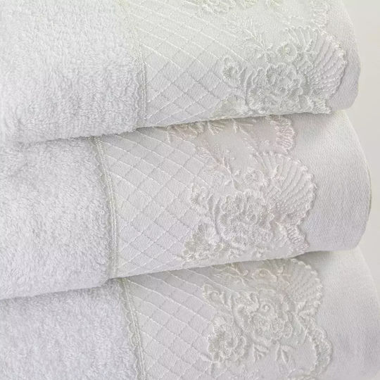 Borea Bath Towels Set 3 pcs Ecru