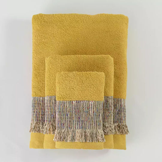 Borea Bath Towels Set 3 pcs Siesta Mustard
