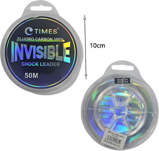 Additional Reinforced Transparent Fishing Line #3.0 15lb 0.28mm Invisible Shock Leader Fluorocarbon