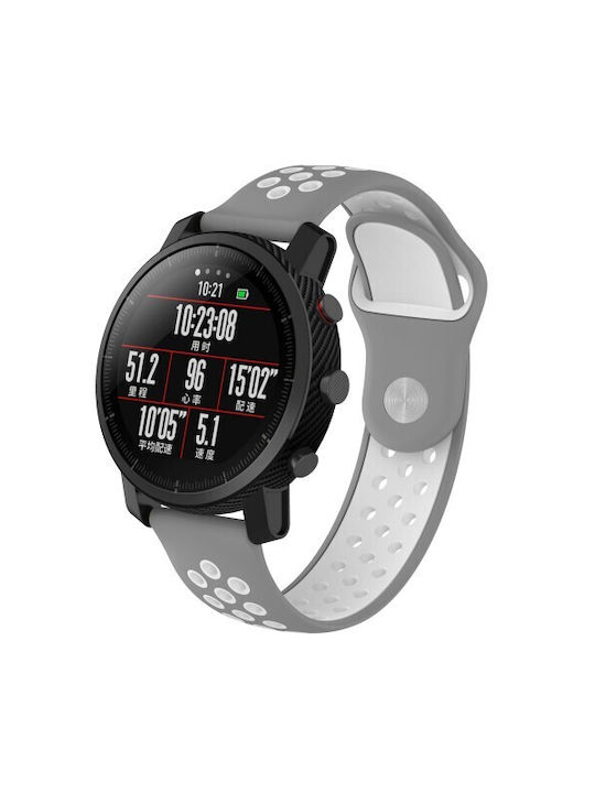 Λουράκι Σιλικόνης Γκρι (Huawei Watch 3, Huawei Watch 3 Pro, Xiaomi Amazfit Watch 2/1)