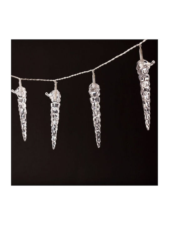 10 Lights LED 1.65m. Warm White Battery in String 1pcs