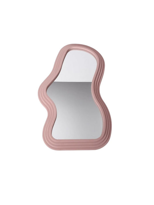 Wall Mirror with Pink Frame 40.3x26cm 1pcs