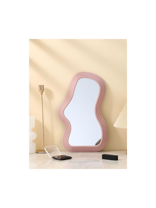 Wall Mirror with Pink Frame 40.3x26cm 1pcs